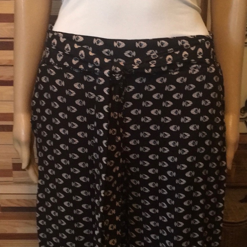COMFORTABLE WIDE LEG TIE FRONT PANTS - Picture 12 of 12